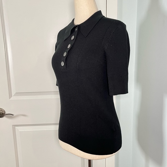 J.Crew black collared sweater size M - Picture 7 of 11